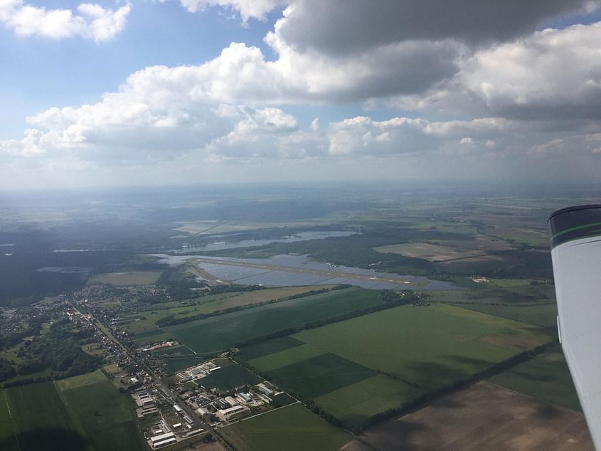 Ein "kleiner" Rundflug über das Oderbruch, entlang der ODER