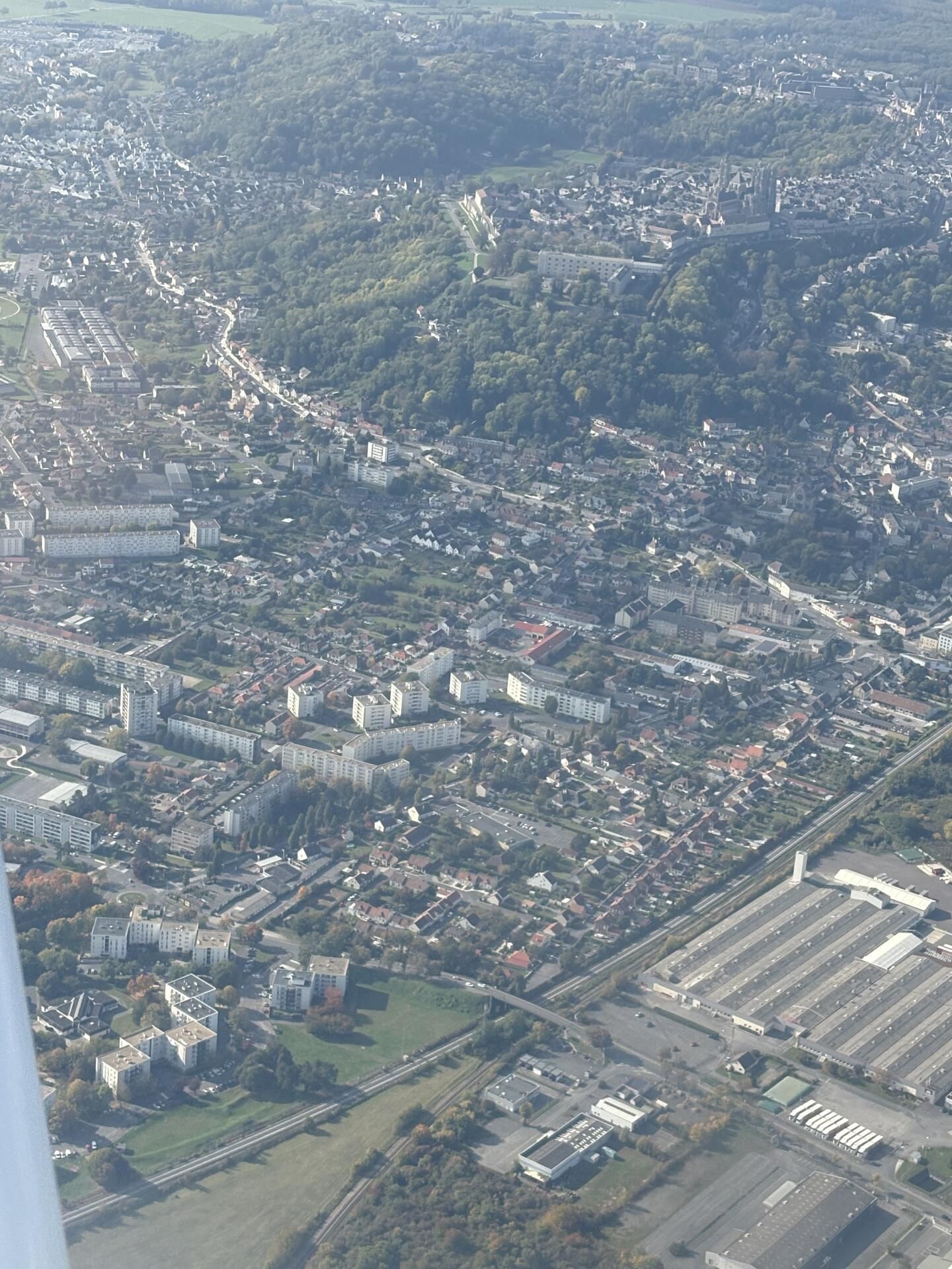 Vue de la ville basse de Laon