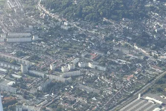 Vue de la ville basse de Laon