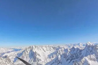 Vue sur la chaine des Alpes