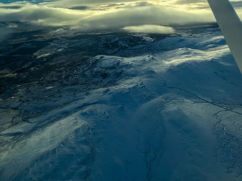 Winter Flying, Snow Covered Mountains, Ben Lomond, Ben Nevis