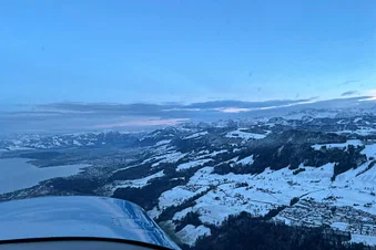 Flight over Schmerikon - Buchs from Wangen- Lachen