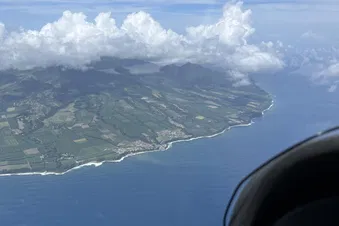 decouverte de la martinique vu du ciel