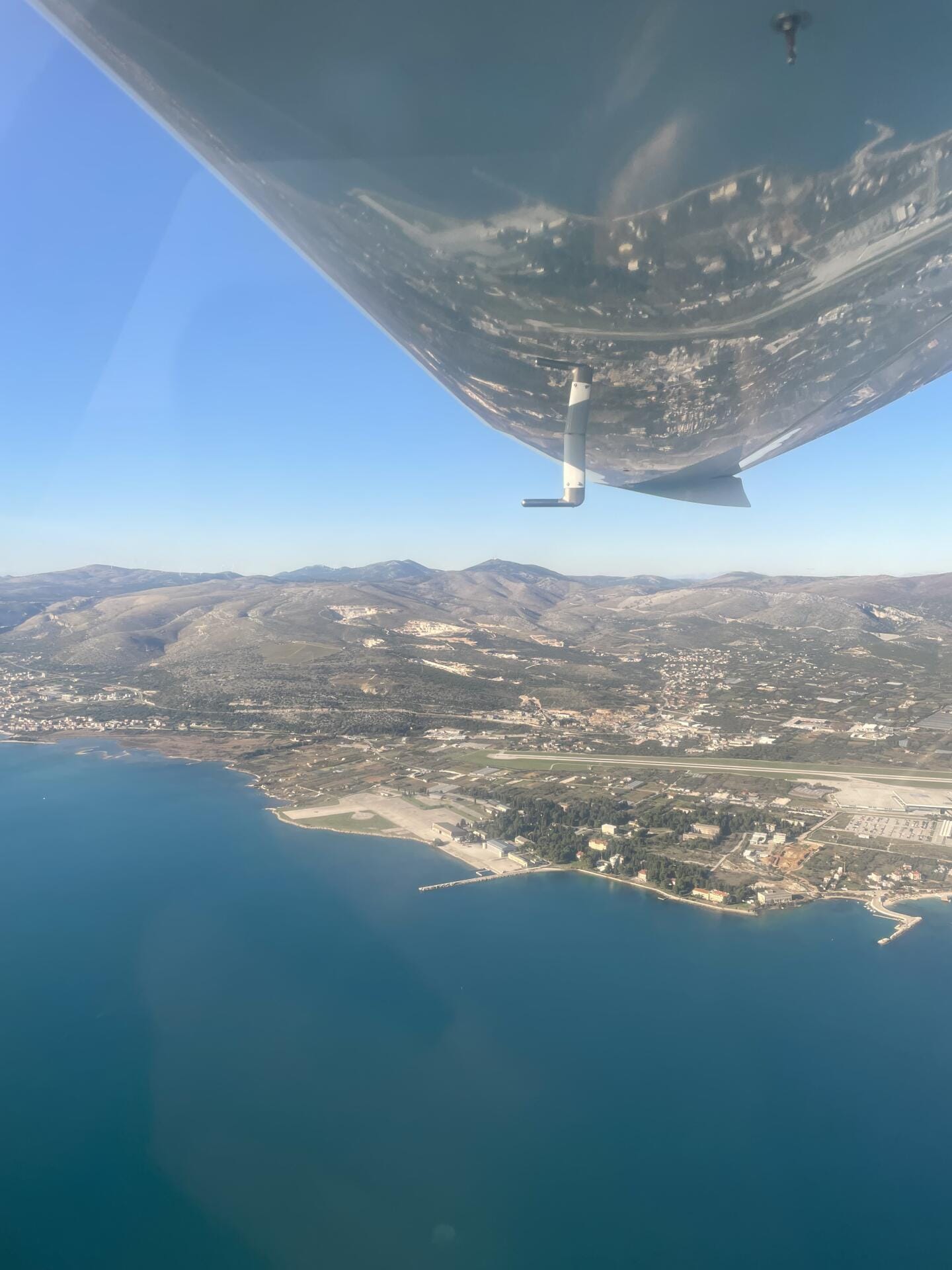 A panoramic flight overseeing Istra Croatia