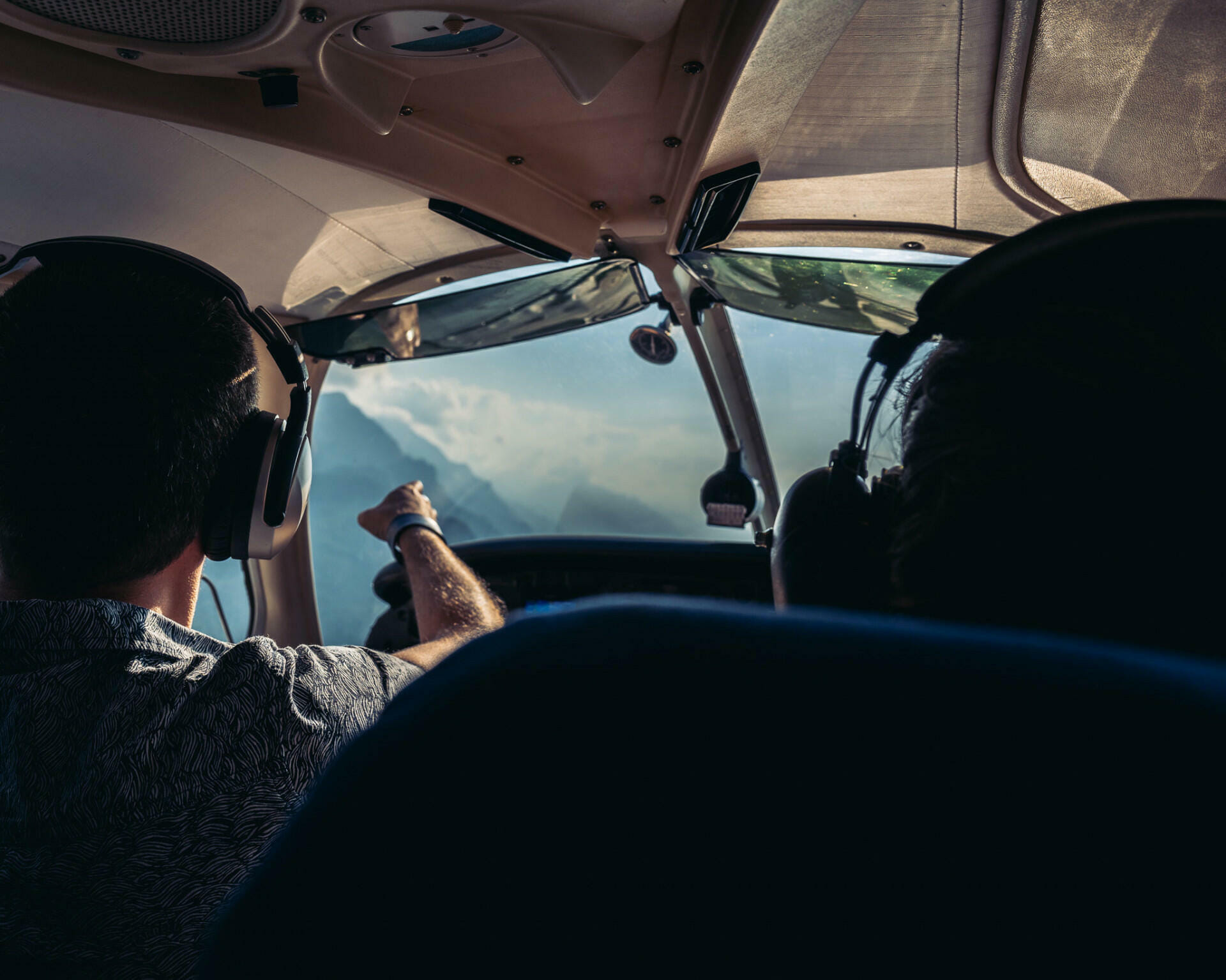 Der Blick aus dem Cockpit