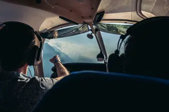 Der Blick aus dem Cockpit