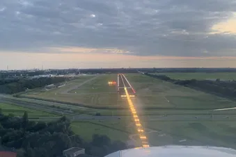 Short final Rotterdam airport