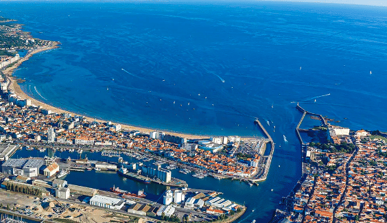 Vue des Sables-d'Olonnes