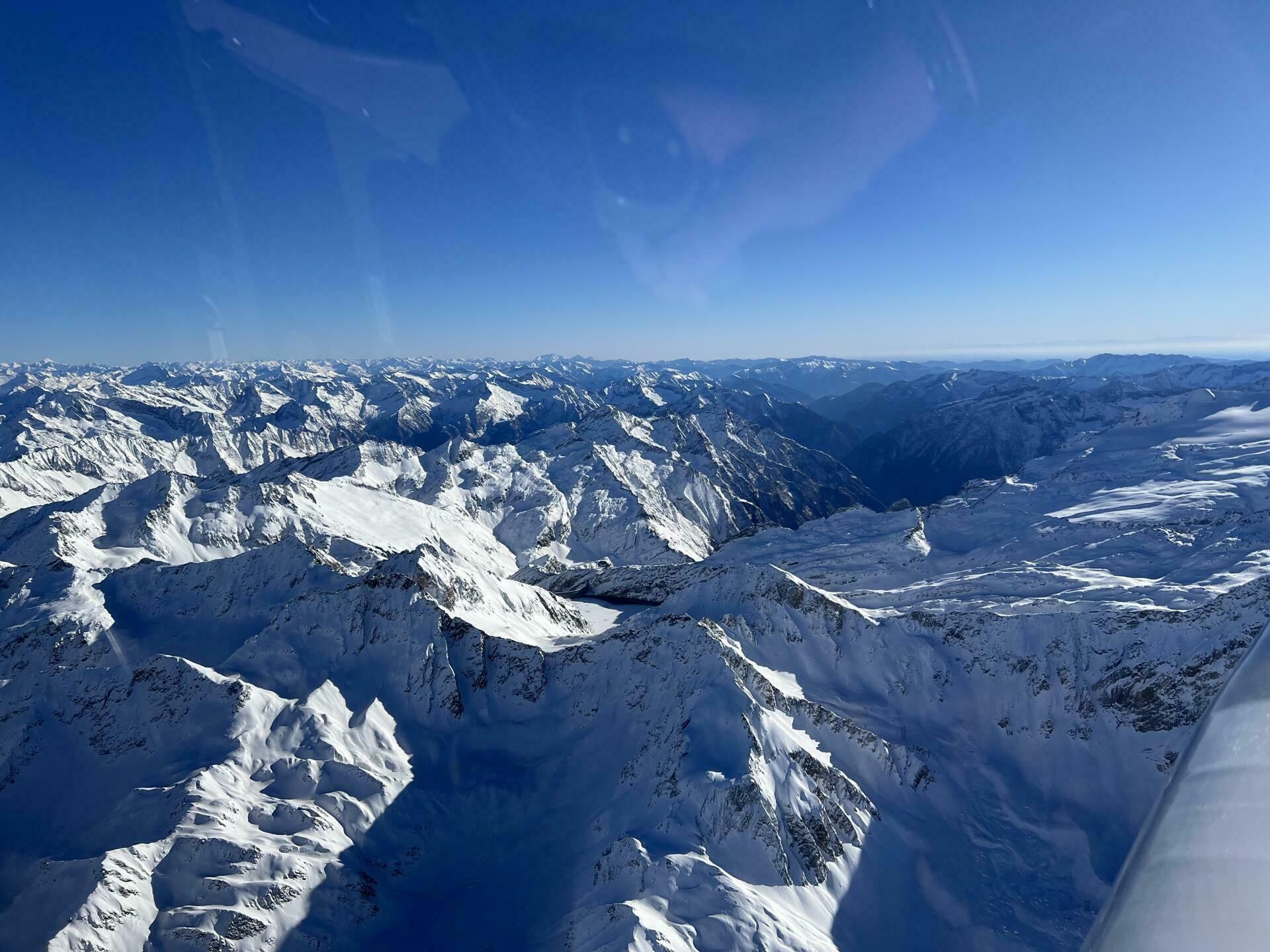 Matterhorn, Aletschgletscher und Jungfraujoch