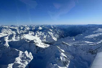 Matterhorn, Aletschgletscher und Jungfraujoch