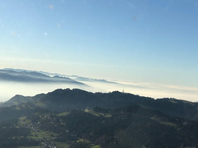 Pfänder bei Nebel
