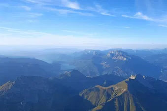 Le lac d'Annecy vue du Sud