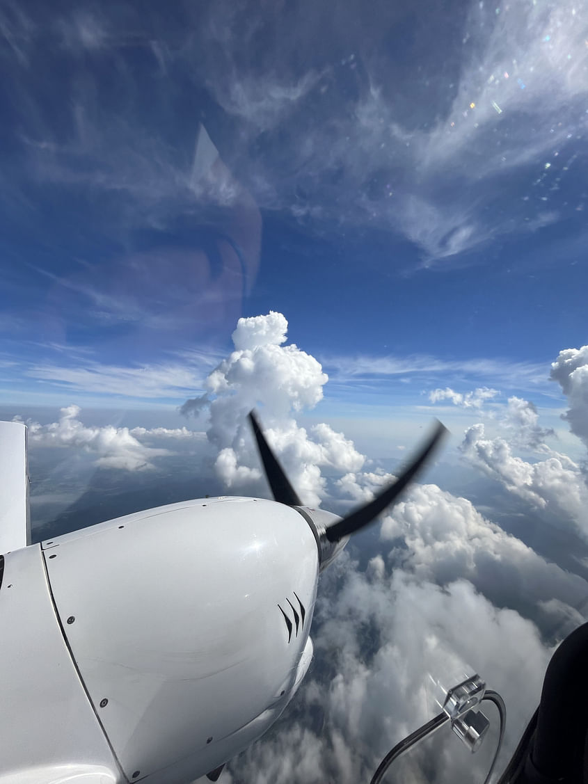 Flug Augsburg - Karlsruhe