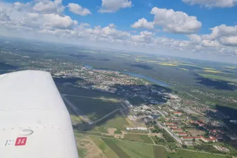 Ein "kleiner" Rundflug über das Oderbruch, entlang der ODER