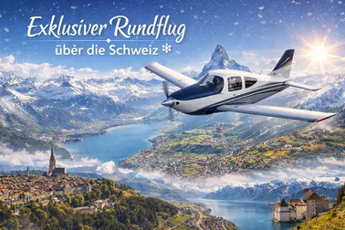 Exklusiver Rundflug über die Schweiz