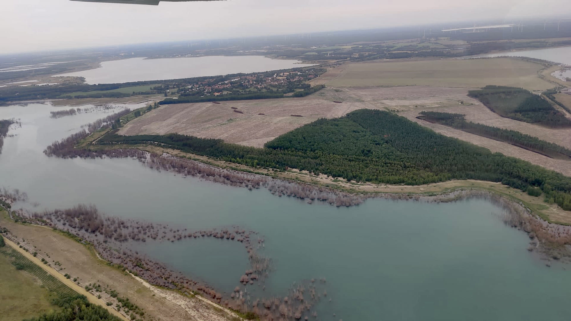 Senftenberger Seen von oben