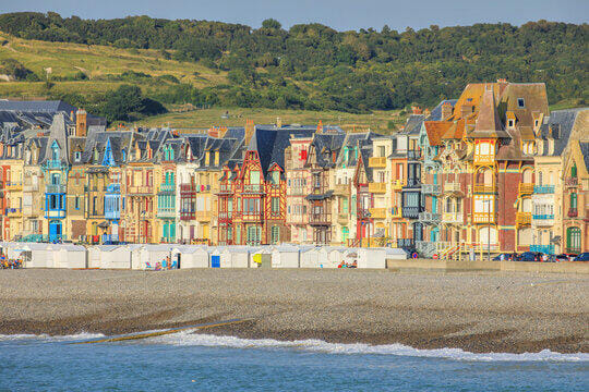 Le front de mer à Mers les Bains