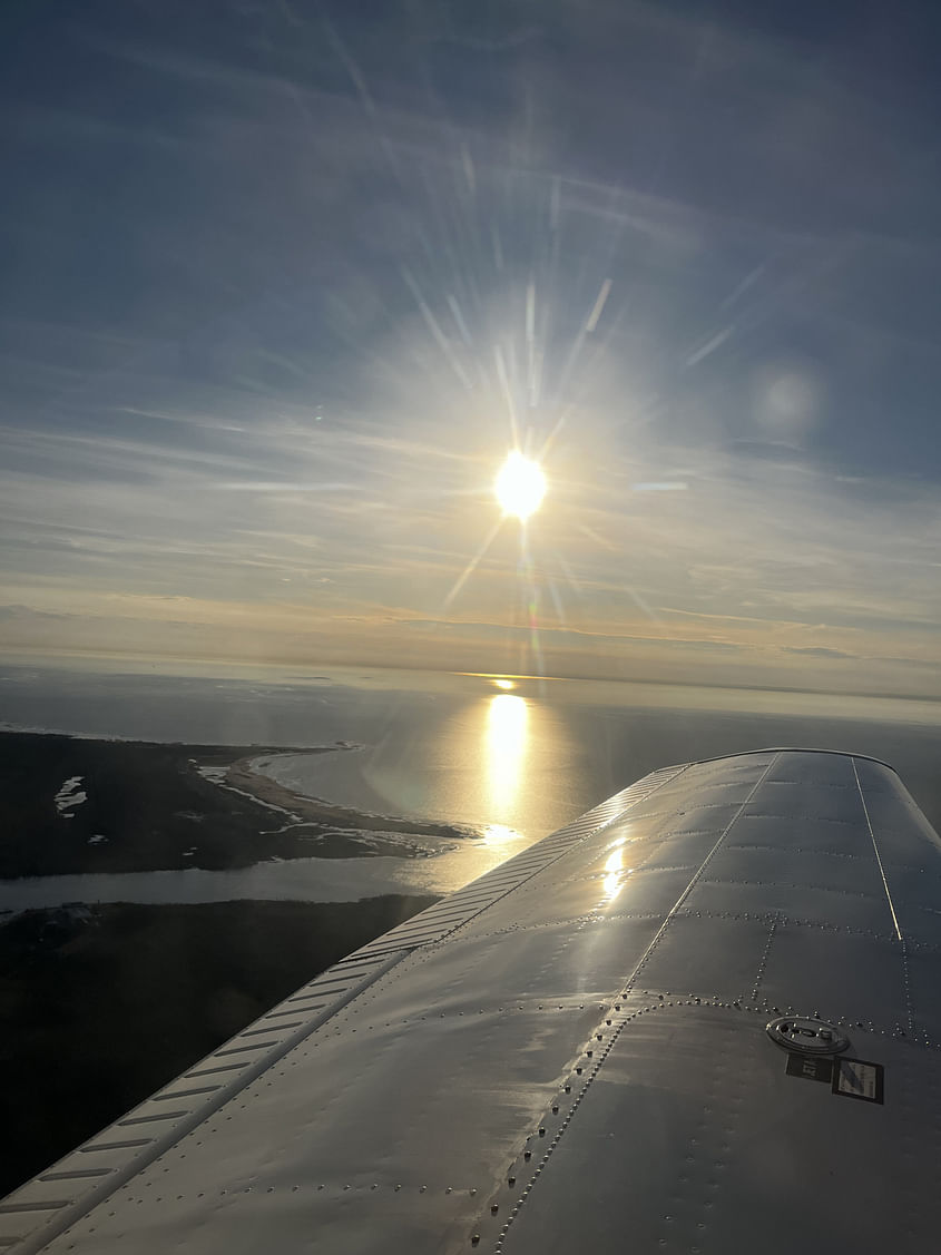 Flight to Kalajoki along the coast