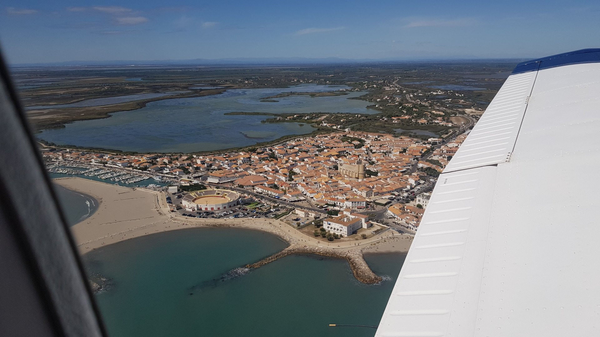 La camargue vue du ciel