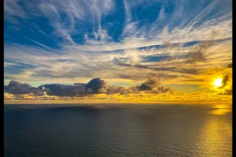 Le Bassin d'Arcachon et la côte vus du ciel. Birds eye view.
