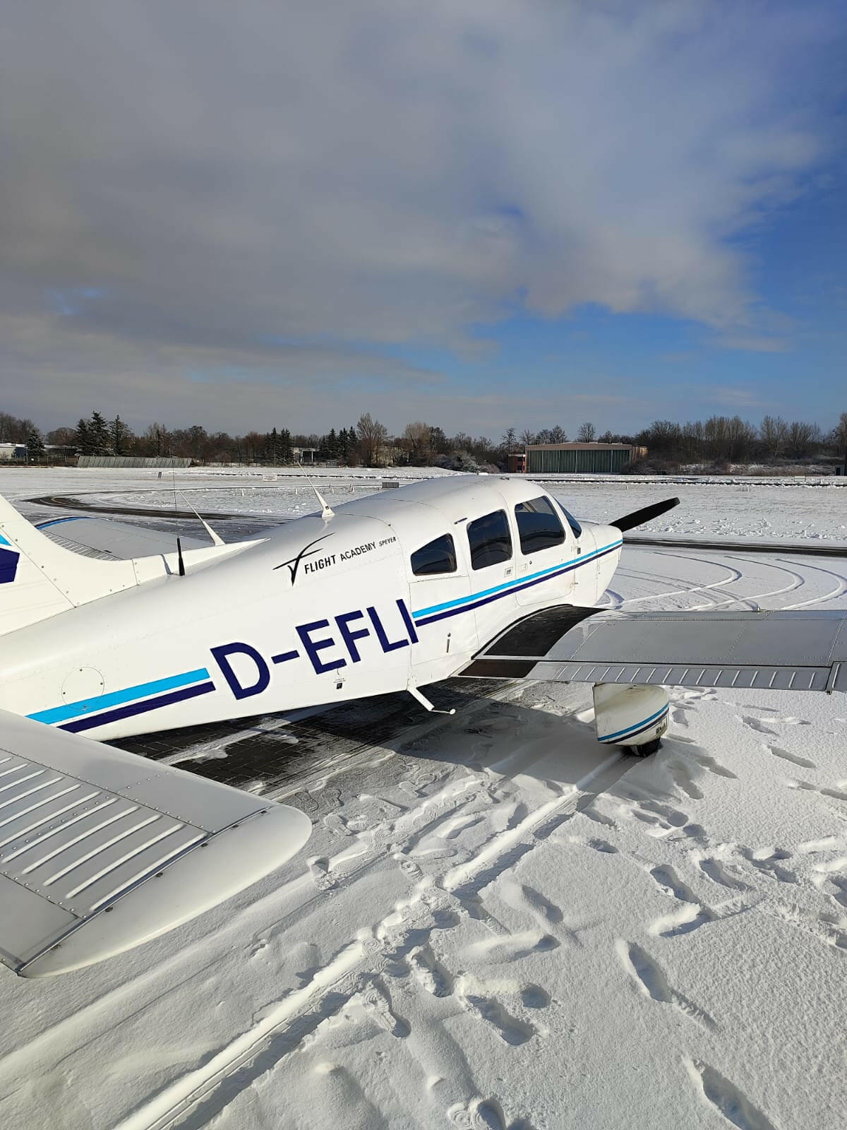 Flüge sind auch bei Schnee bedingt möglich