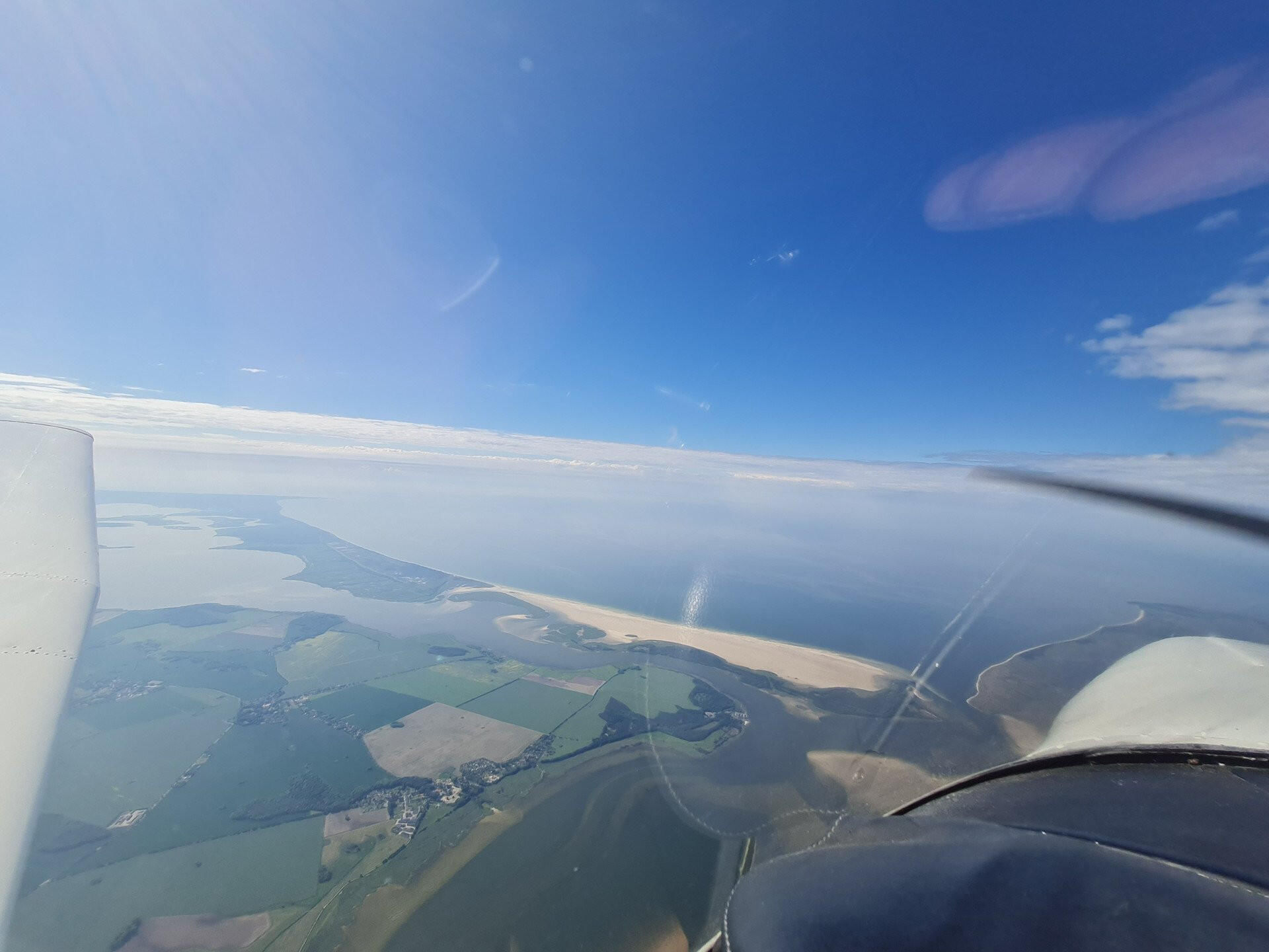 Blick zurück nach Hiddensee