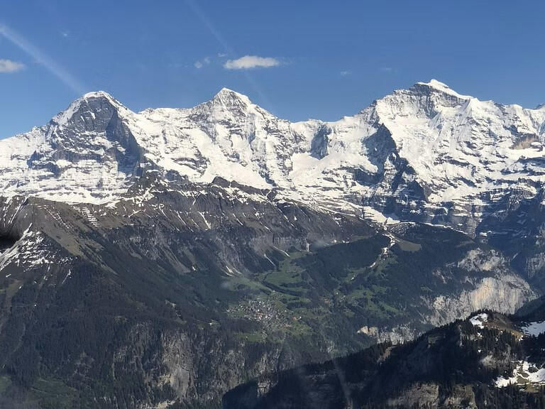 Eiger, Mönch, Jungfraujoch und Jungfrau