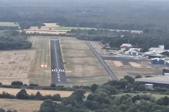 Sicht im Landeanflug Egelsbach airport