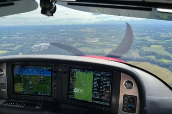 Einblick in einen IFR Streckflug.von Sylt nach Hannover.
