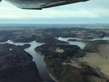 2 hour scenic flight to South Bohemia (Český Krumlov)