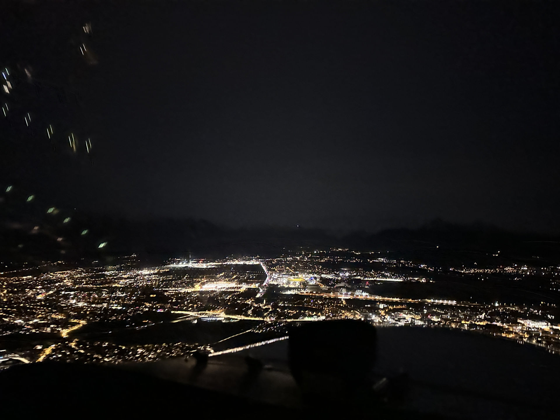 Nachtflug Eggenfelden-Linz-Salzburg