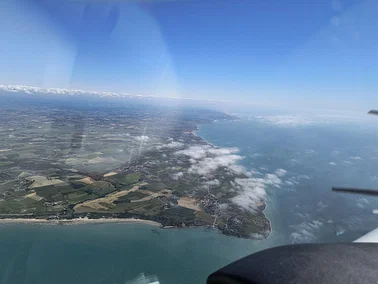 Vol au dessus de la baie de Somme et de la côte d’Opale