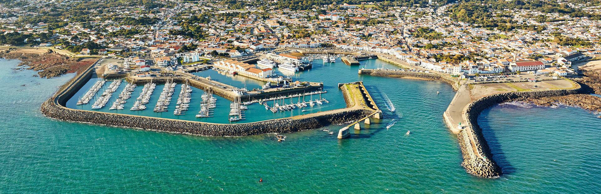 Vue aérienne de port joinville