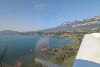 Aller-retour à Chambéry et survol du lac du Bourget