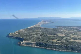 Vue aérienne Falaise de Leucate