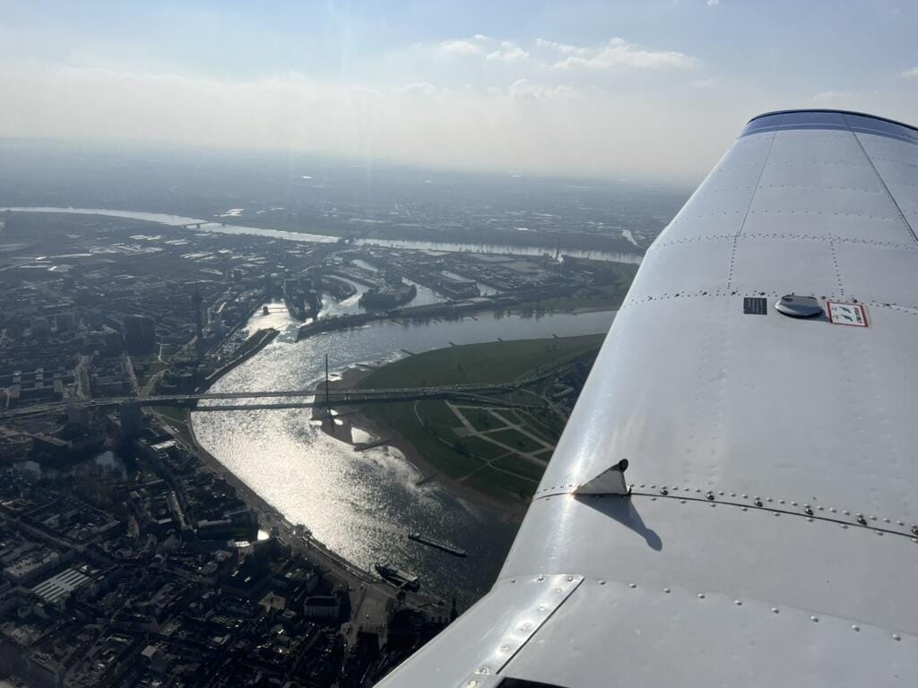 Von oben - Aachen, Bonn und Köln