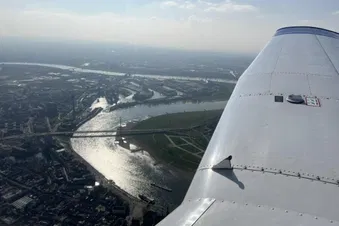 Von oben - Aachen, Bonn und Köln
