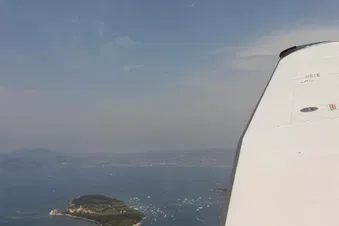 Sightseeing flight over French Reviera