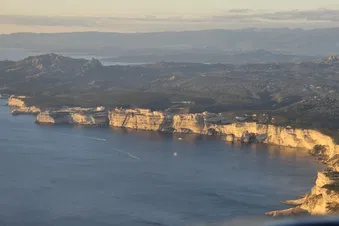 Bonifacio au couché du soleil