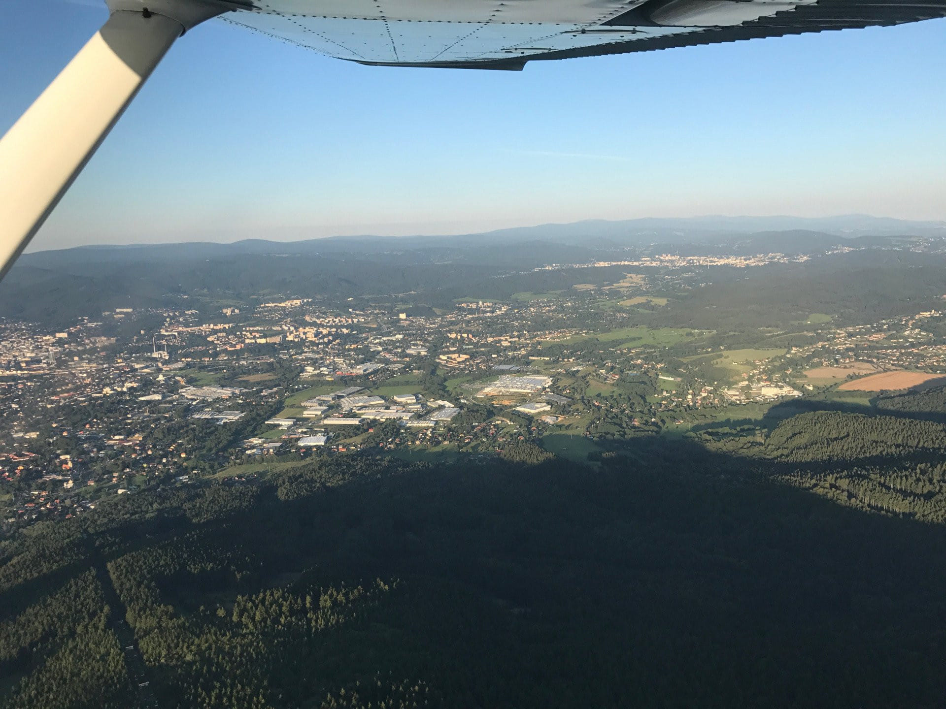 60 minute scenic flight to Ještěd and the northern castles