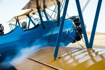 Démarrage du Boeing Stearman