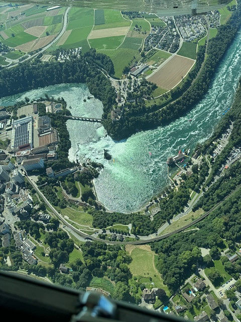 Rheinfall - Schwarzwald Flug