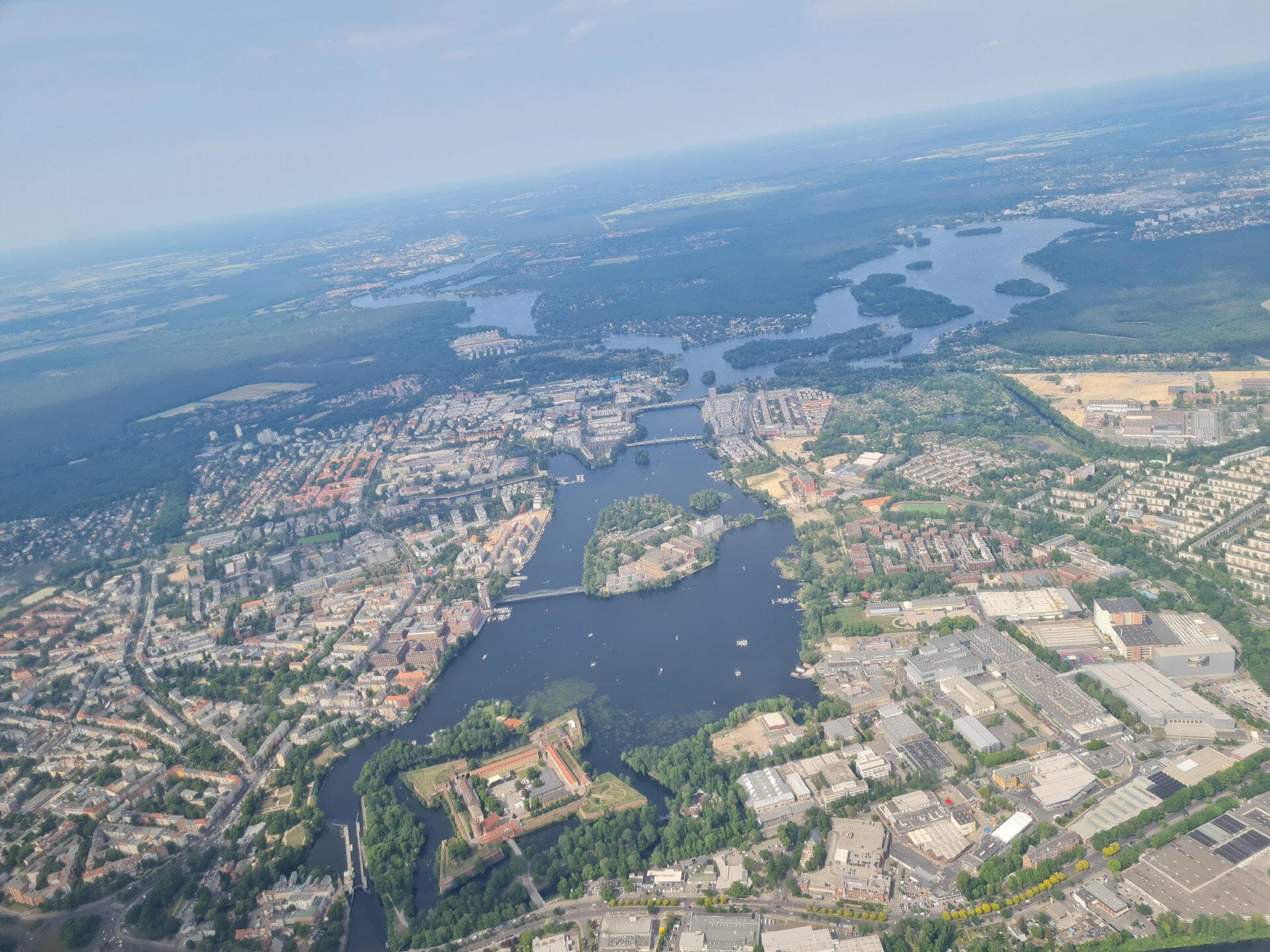Rundflug über Berlin und Potsdam
