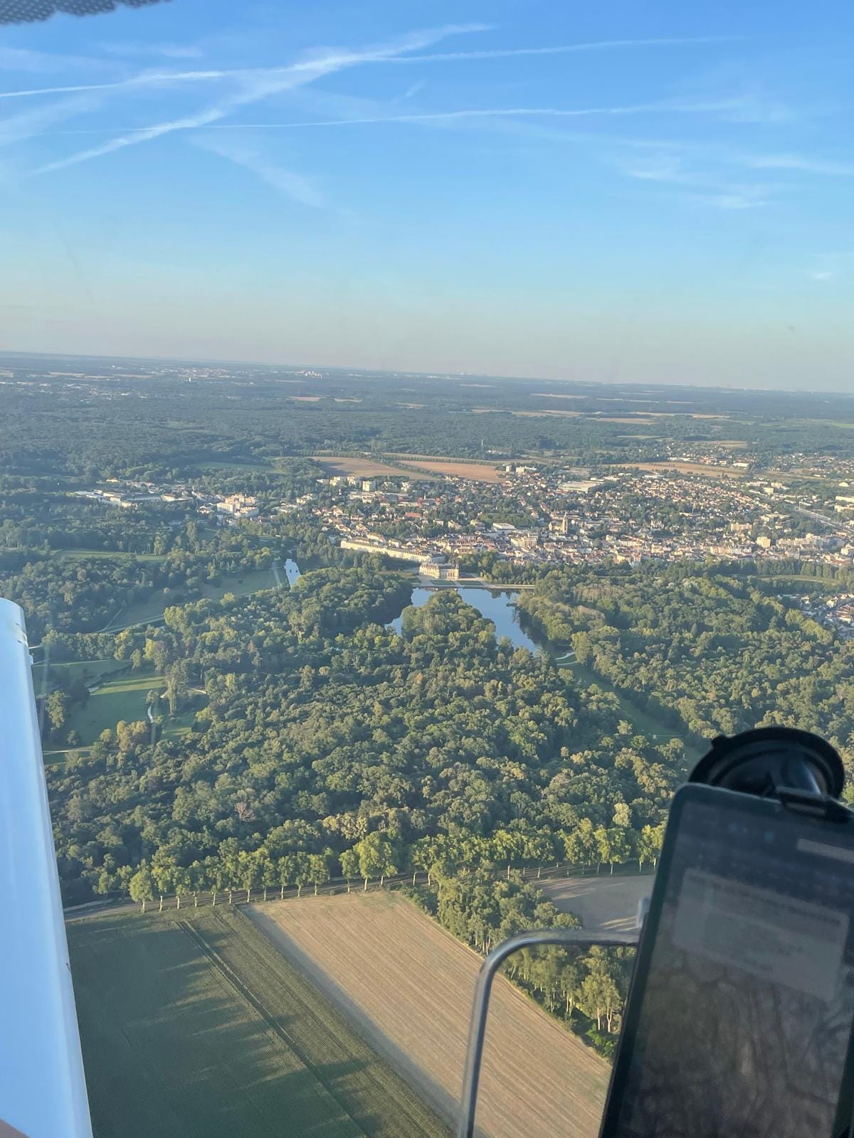 Vue aérienne du château de Rambouillet