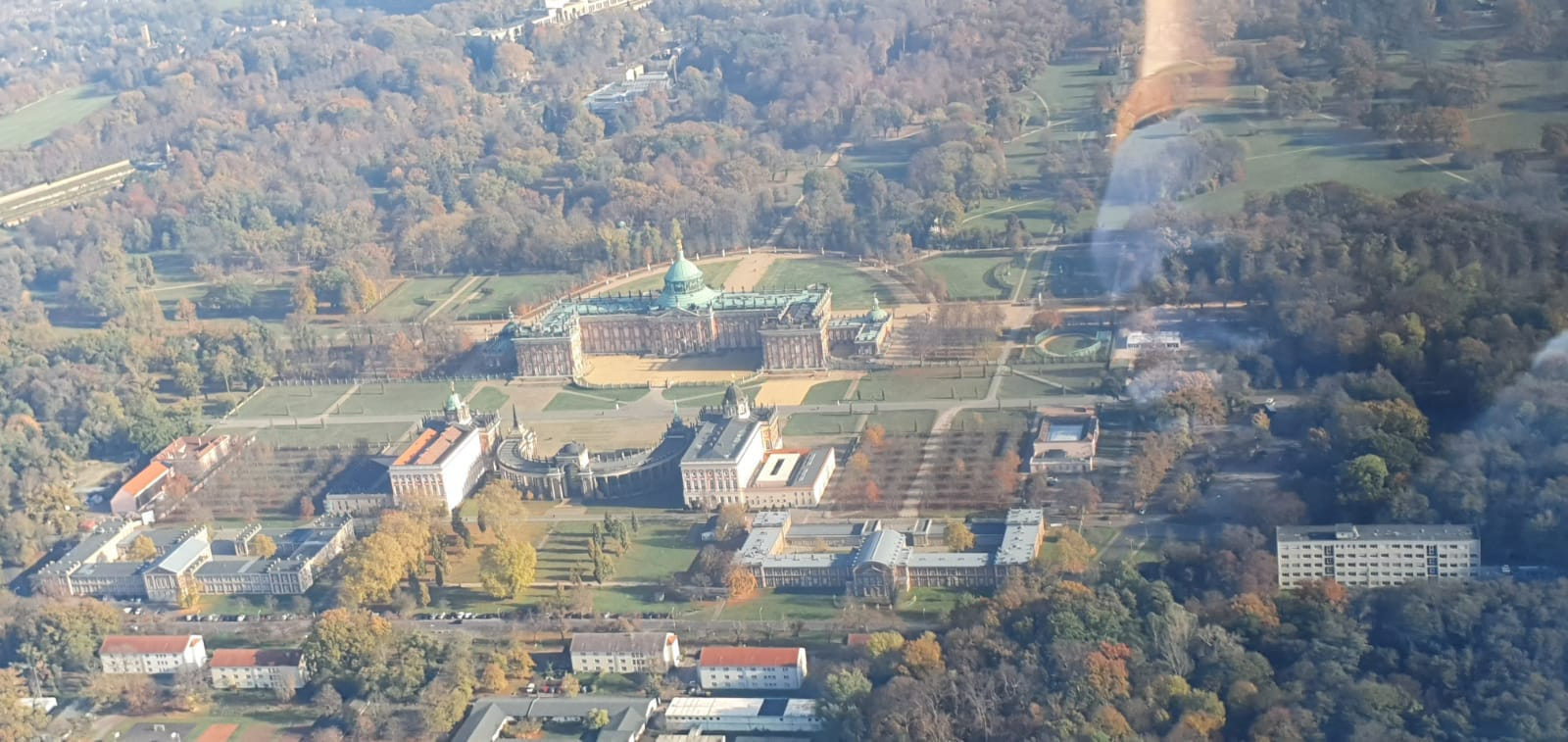 Entdecke Potsdam, Schlösser, Seenlandschaft aus der Luft