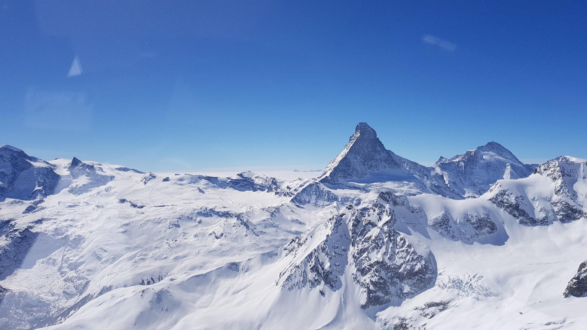 Un dimanche au Cervin, survol en hélicoptère