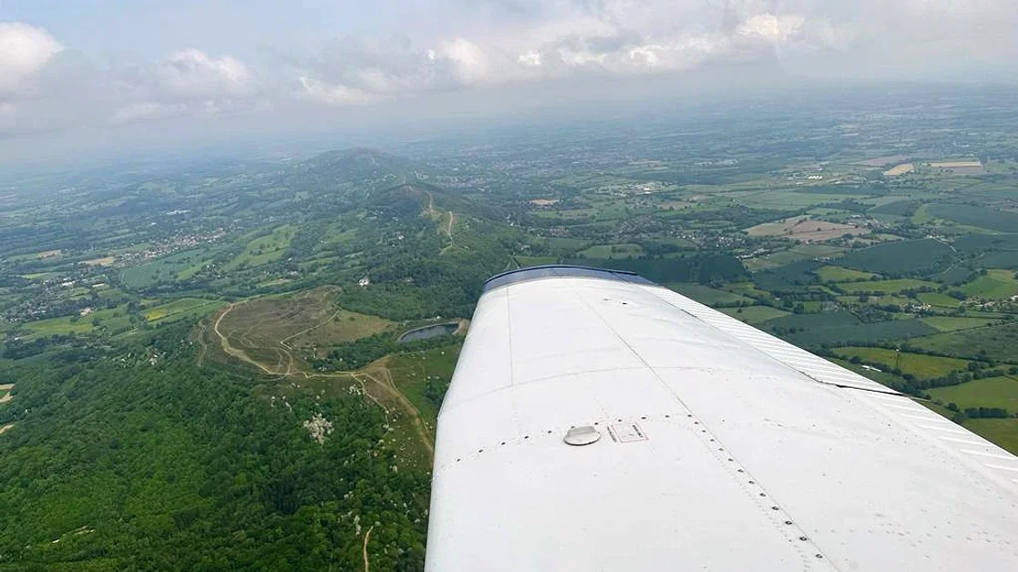 Fly from Coventry around Worcester and Malvern Hills