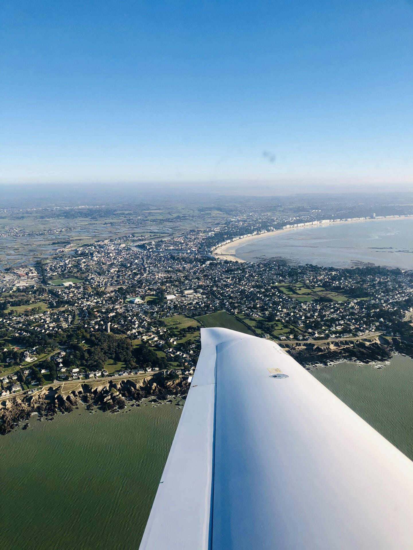 Tour de la presqu'île de Guérande en avion