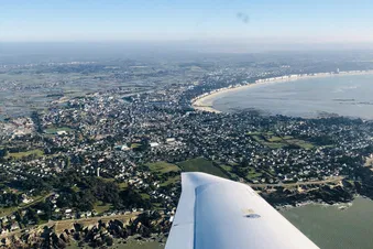 Tour de la presqu'île de Guérande en avion