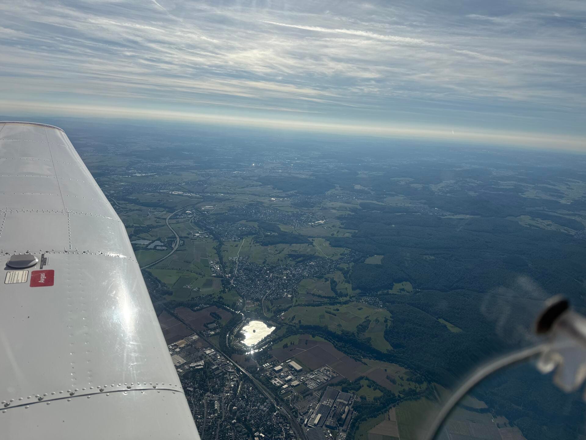 Rundflug über die Eifel, Nürburgring und Köln